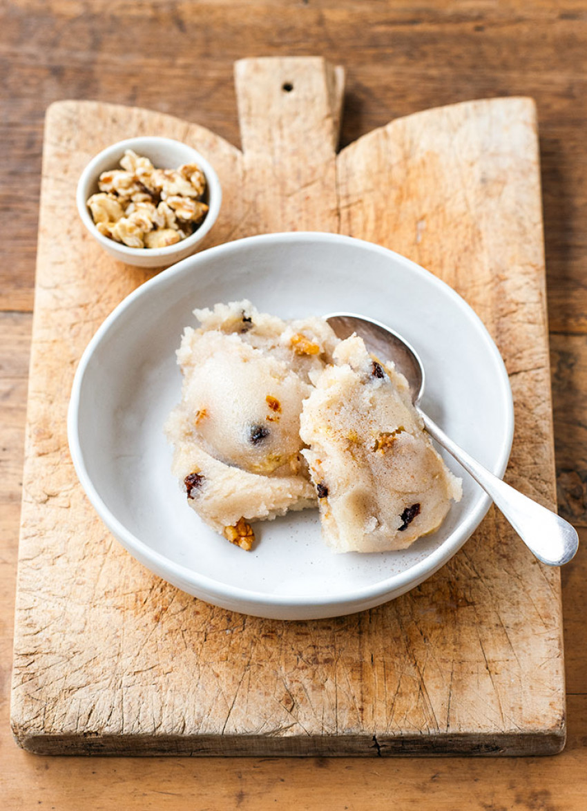 Walnut and Raisin Halva