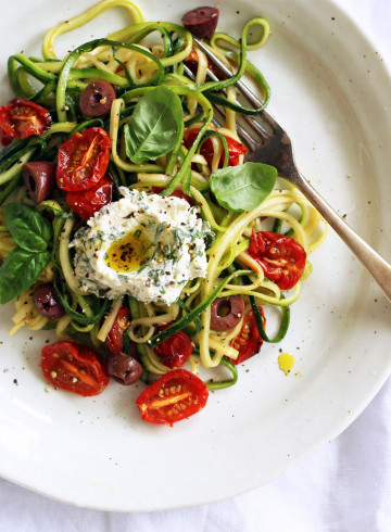 Zucchini Pasta with Mozzarella, Lemon and Garlic Butter » Dish Magazine